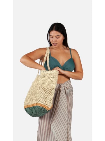 Barts Shopper "Morum" in Beige/ Grün - (B)60 x (H)50 cm