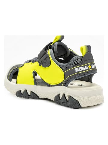 Bull Boys Halbsandalen "T-Rex" in Anthrazit/ Gelb