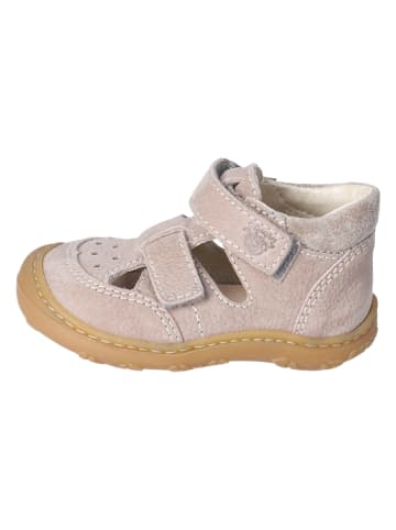 PEPINO Leder-Halbsandalen "Eni" in Beige