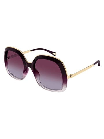 Chloé Damen-Sonnenbrille in Schwarz/ Lila