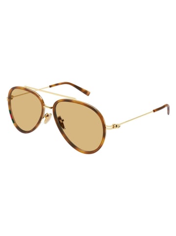 Gucci Heren zonnebril lichtbruin/oranje