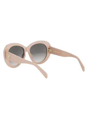 Celine Unisex-Sonnenbrille in Beige/ Grau