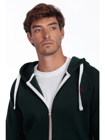 The Time of Bocha Sweatjacke in Dunkelgrün