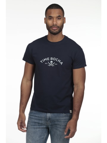 The Time of Bocha 2er-Set: Shirts in Dunkelblau/ Grau