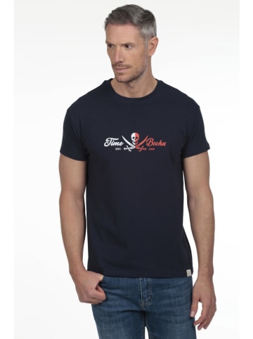 The Time of Bocha 2er-Set: Shirts in Blau/ Dunkelblau