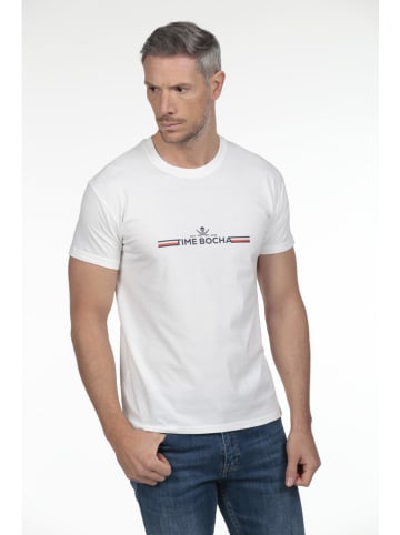 The Time of Bocha 2er-Set: Shirts in Weiß/ Grau