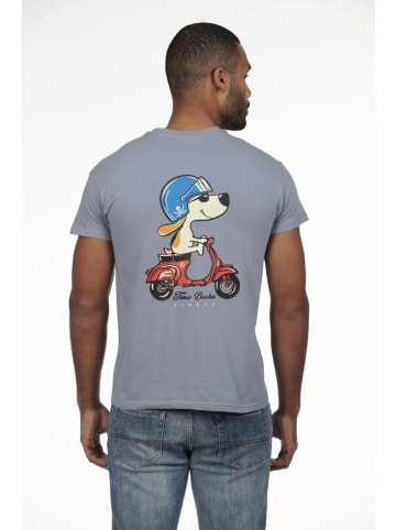 The Time of Bocha 2-delige set: shirts grijs/donkerblauw