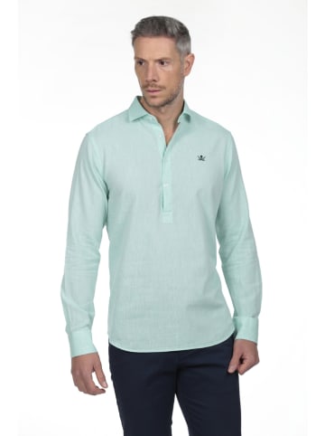 The Time of Bocha 2-delige set: blouses - regular fit - turquoise/crème