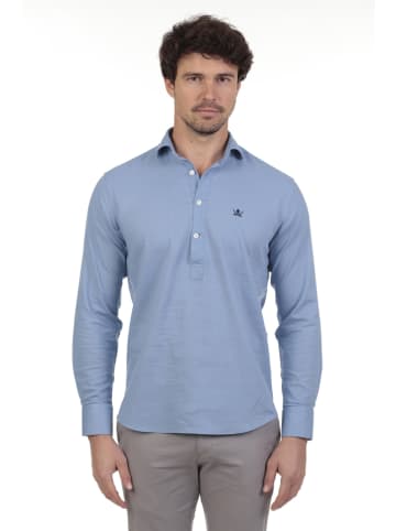 The Time of Bocha 2-delige set: blouses - regular fit - rood/lichtblauw