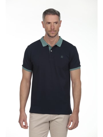 The Time of Bocha 2er-Set: Poloshirts in Dunkelblau/ Grün