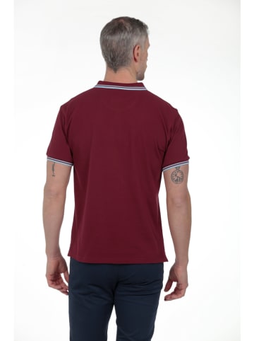 The Time of Bocha Poloshirt in Bordeaux in Rot
