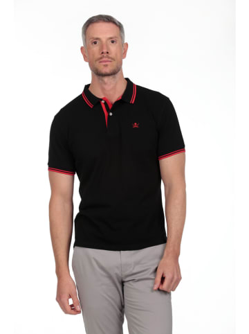 The Time of Bocha Poloshirt in Schwarz