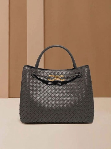 SUVRAI Henkeltasche in Anthrazit - (B)30 x (H)23 x (T)13 cm