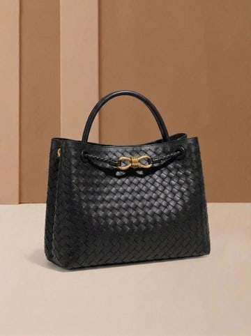 SUVRAI Henkeltasche in Schwarz - (B)30 x (H)23 x (T)13 cm