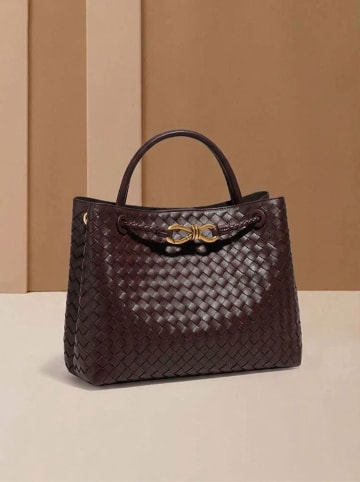 SUVRAI Henkeltasche in Braun - (B)30 x (H)23 x (T)13 cm