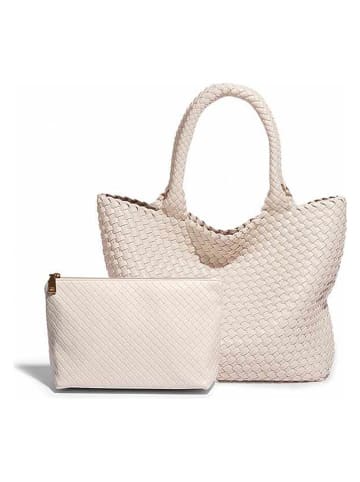 SUVRAI Schultertasche in Creme - (B)30 x (H)42 x (T)14 cm