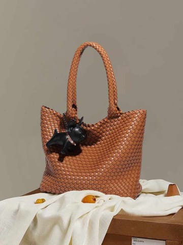 SUVRAI Torebka w kolorze jasnobrązowym - 30 x 42 x 14 cm