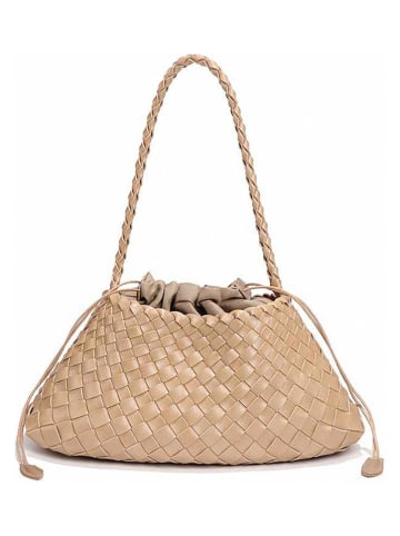 SUVRAI Schultertasche in Beige - (B)35 x (H)20 x (T)12 cm