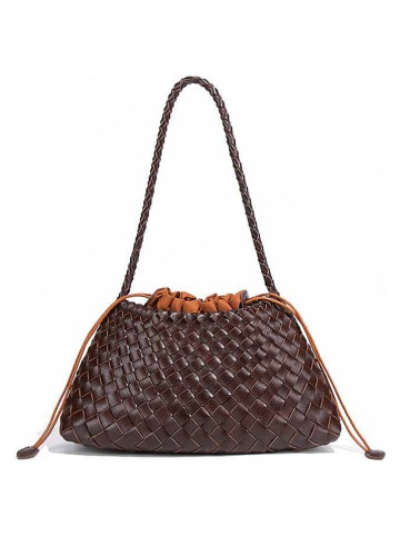 SUVRAI Schultertasche in Braun - (B)35 x (H)20 x (T)12 cm