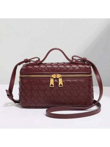 SUVRAI Umhängetasche in Bordeaux - (B)22 x (H)13 x (T)9 cm