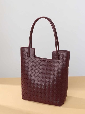 SUVRAI Schoudertas bordeaux - (B)24 x (H)32 x (D)9 cm