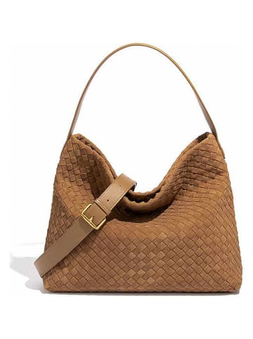 SUVRAI Schultertasche in Hellbraun - (B)34 x (H)29 x (T)11 cm