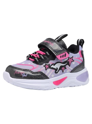 Kangaroos Sneakers "K-SLG Sparks EV" zwart/Lila