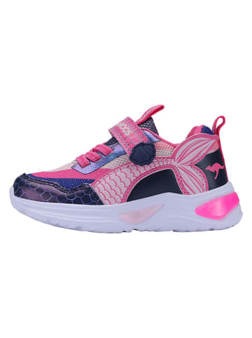 Kangaroos Sneakersy "K-SLG Bora EV" w kolorze granatowo-różowym