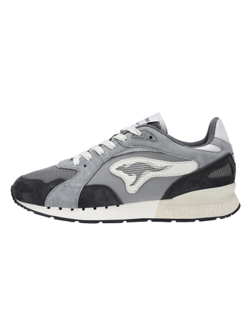 Kangaroos Leder-Sneakers "Coil R3" in Grau
