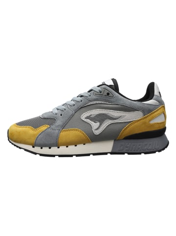 Kangaroos Leren sneakers "Coil R3" grijs/geel