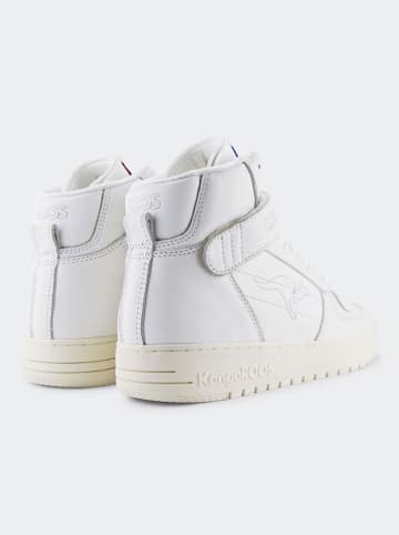 Kangaroos Leren sneakers "Game Hi" wit