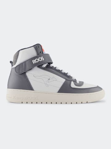 Kangaroos Leder-Sneakers "Game Hi" in Weiß/ Grau