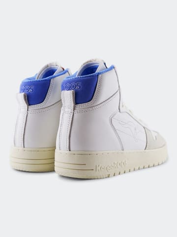 Kangaroos Leder-Sneakers "Game Hi Lace Up" in Creme