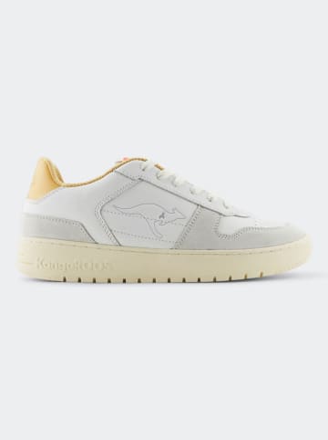 Kangaroos Leren sneakers "Game Lo II" crème/geel
