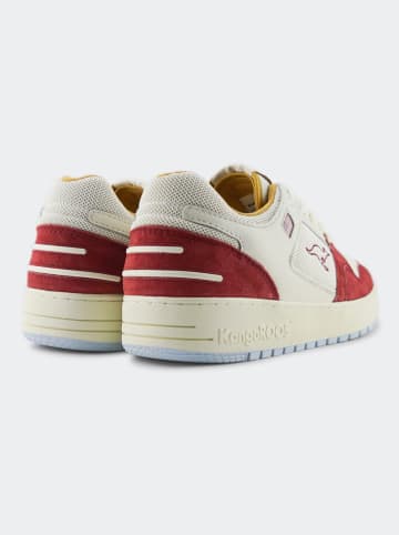 Kangaroos Leren sneakers "Hot Shot Lo" beige/rood