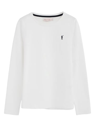 Polo Club Longsleeve in Weiß
