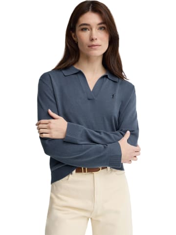 Polo Club Pullover in Blaugrau