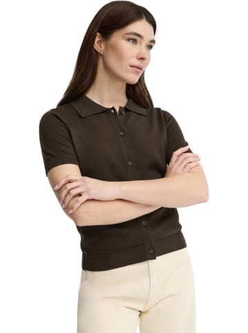 Polo Club Cardigan in Braun