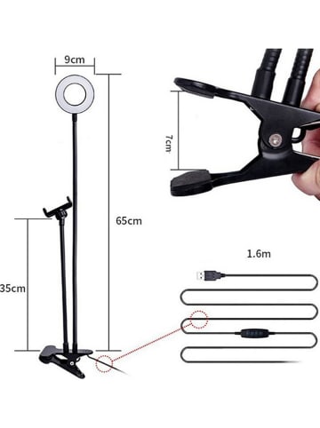 SmartCase LED-Smartphone-Halterung in Schwarz