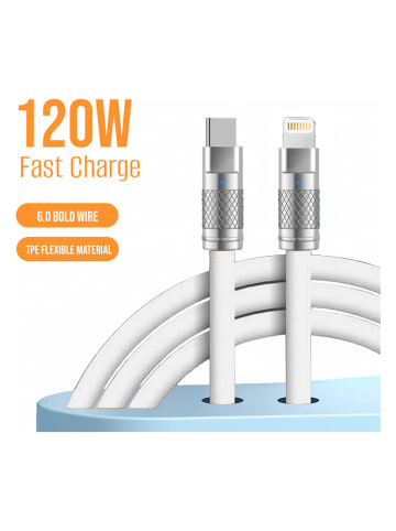 SmartCase Kabel lightning w kolorze białym - dł. 1 m
