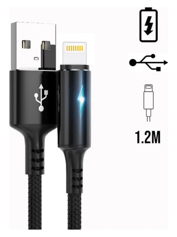 SmartCase Lightning-Kabel in Schwarz - (L)1,2 m