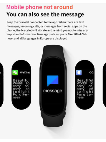 SmartCase Smartwatch w kolorze czarnym
