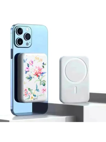 SmartCase Powerbank w kolorze białym ze wzorem - 10.000 mAh