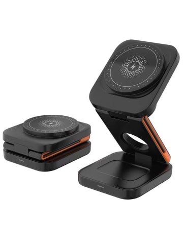 SmartCase Kabellose 3-in-1-Ladestation in Schwarz