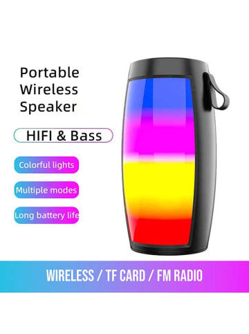 SWEET ACCESS Głośnik Bluetooth LED w kolorze czarnym z oświetleniem
