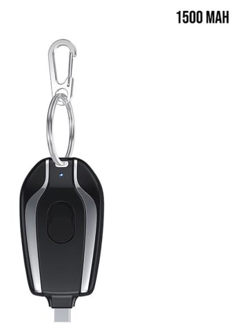 SWEET ACCESS Akumulator USB-C w kolorze czarnym do zawieszenia przy kluczach