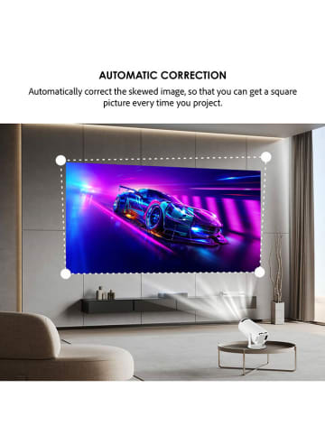 SmartCase Projektor 4K w kolorze białym