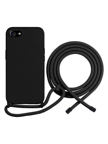 SWEET ACCESS Etui do iPhone 6/7/8/SE w kolorze czarnym z łańcuszkiem