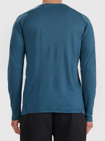 4F Wollen functionele longsleeve blauw