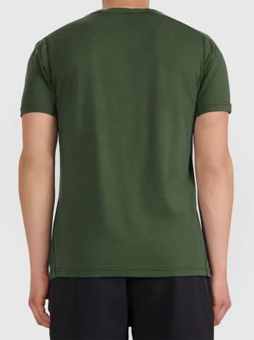4F Wollen sunctionele shirt kaki